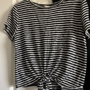 Lot of 4 cute Black and white tees